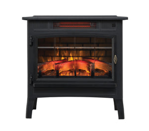 Freestanding Electric Fireplace Stove Heater with 3D Flame Effect