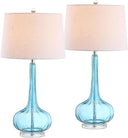 Glass Teardrop LED Table Lamp Set of 2