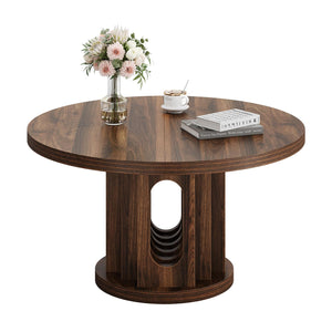 31.5" Round Coffee Table – Walnut