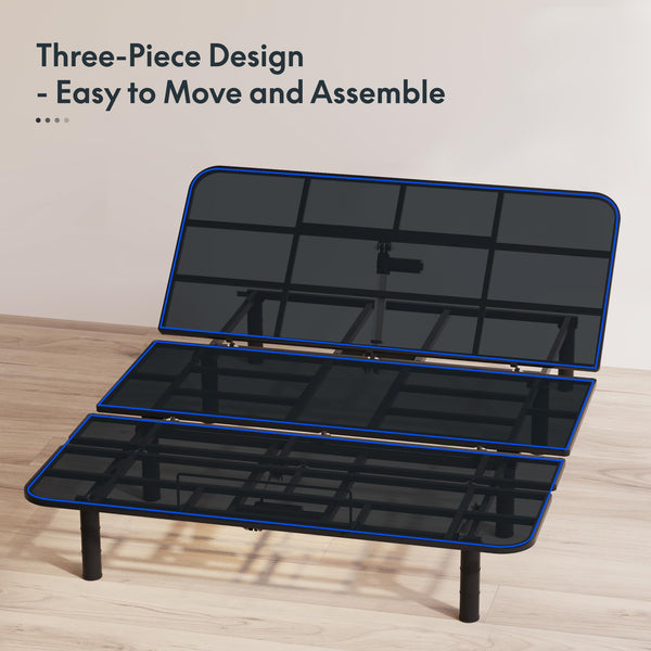 Queen Adjustable Bed Base with Remote & Oxford Fabric