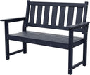 HDPE Outdoor Garden Bench – 2-Person Weatherproof Patio Bench