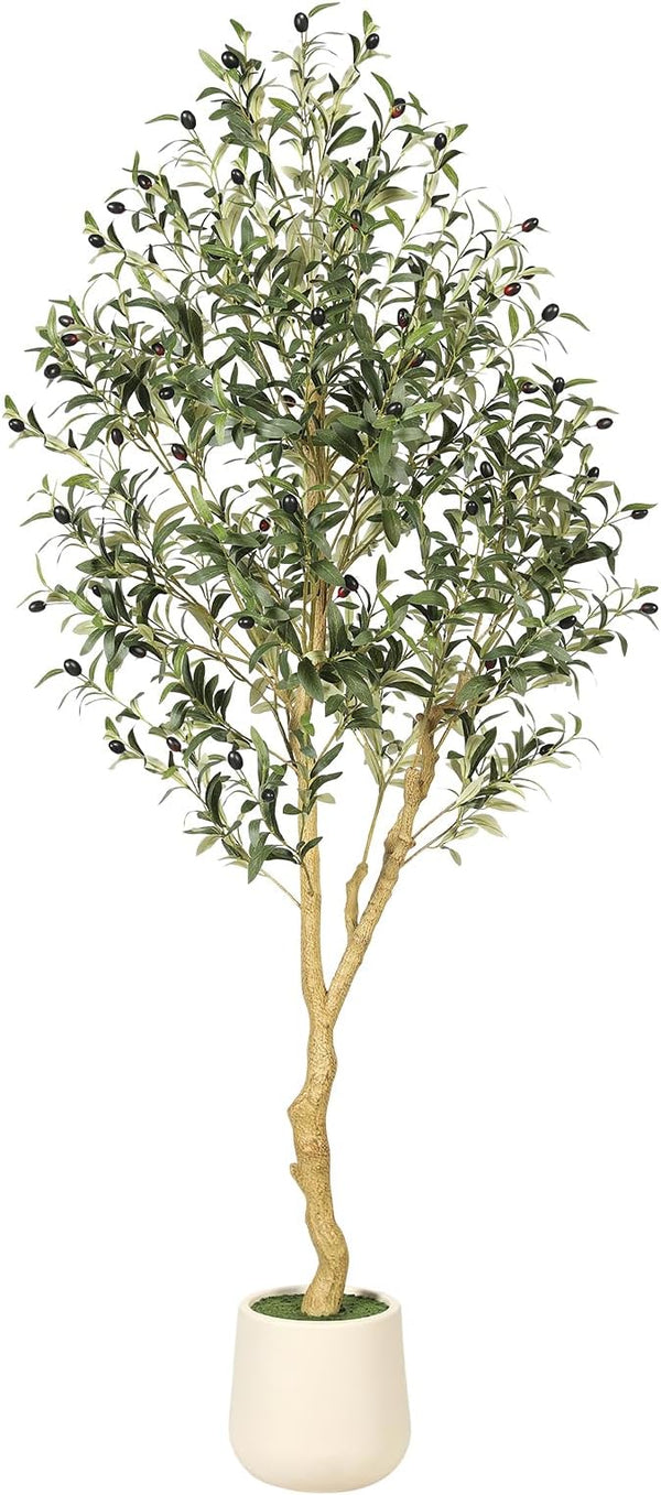 Faux Olive Tree with Weighted Planter