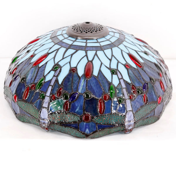 Tiffany Style Table Lamp – Blue Dragonfly Stained Glass