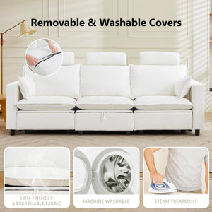 Power Reclining Sectional Sofa with Storage & USB Charging