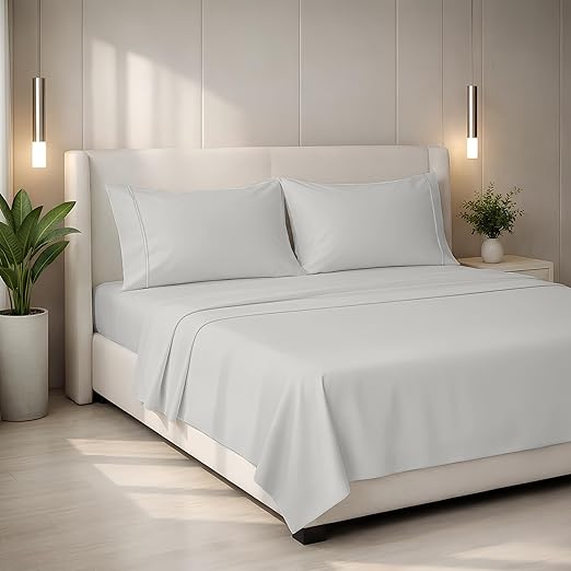 Egyptian Cotton Sateen Sheet Set – Deep Pocket, Hotel Quality