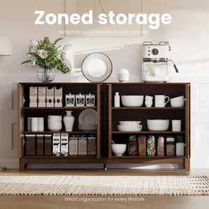 Fluted Sideboard Cabinet with Storage