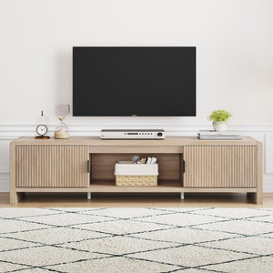 63-Inch Fluted-Door TV Stand & Entertainment Center