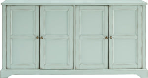 Sideboard Buffet Cabinet with Storage — Distressed Seafoam Blue