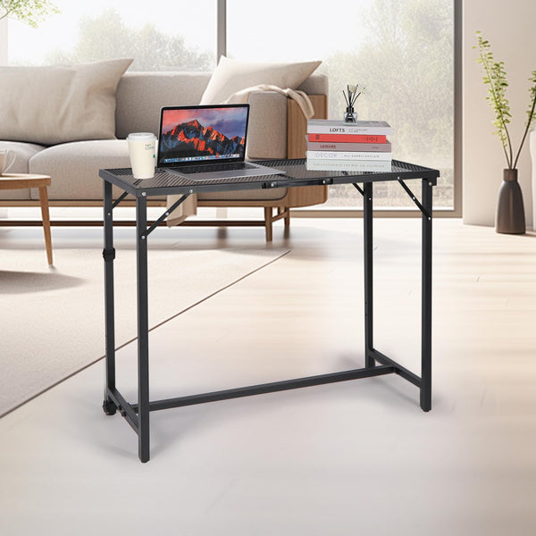 Folding Outdoor Bar Table with Waterproof Mesh Top