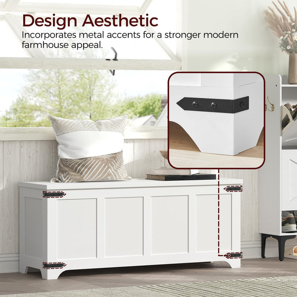 Storage Chest with Safety Hinges & Shoe Bench