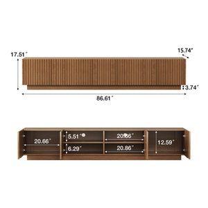 86.61" Mid-Century Modern TV Stand for TVs up to 85"