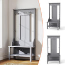 Hall Tree with Bench, Coat Hooks & Shoe Storage