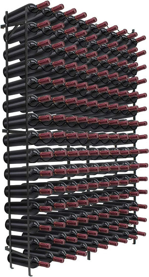 15-Tier Freestanding Metal Wine Rack – 75 or 150 Bottle Storage