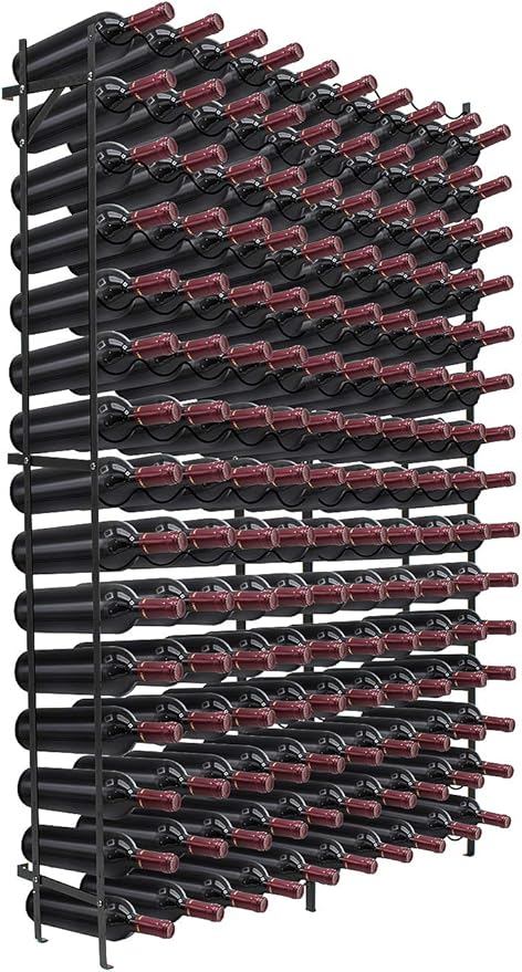 Metal Floor Standing Wine Rack – 75 to 150 Bottle Capacity