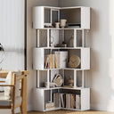 6-Tier L-Shaped Corner Bookshelf