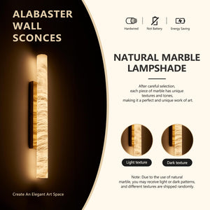 Alabaster Modern Wall Sconce – Large Linear LED Wall Light