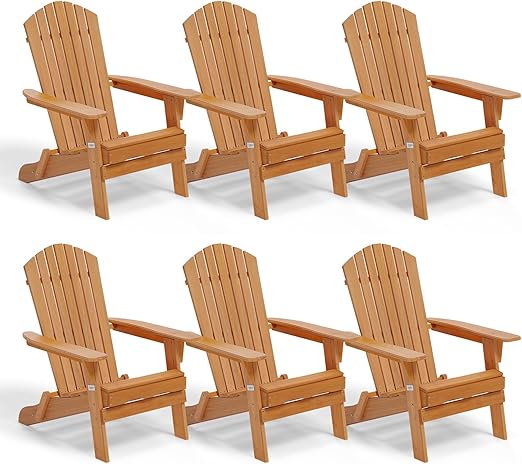 Folding Adirondack Chair – Solid Fir Wood, Outdoor