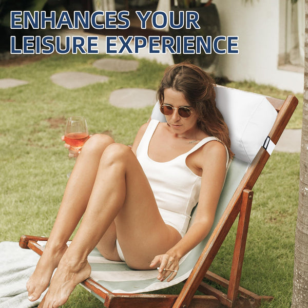 Pool Chaise Lounge Headrest Pillow Set of 2