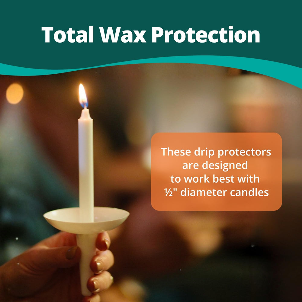 Reusable Plastic Candle Drip Protectors for Church & Memorial Services