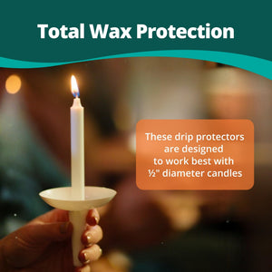 Reusable Plastic Candle Drip Protectors for Church & Memorial Services