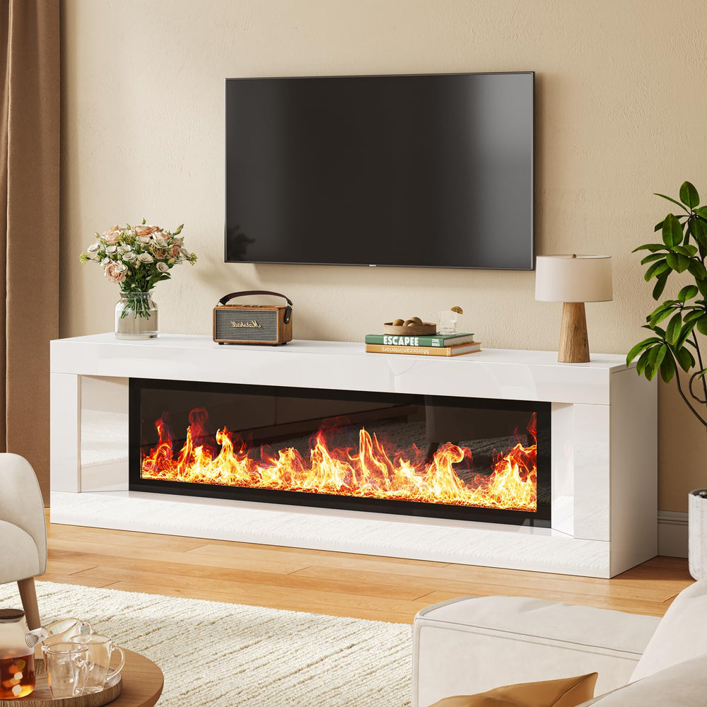 Electric Fireplace TV Stand 63 Inch with 47" Fireplace Insert