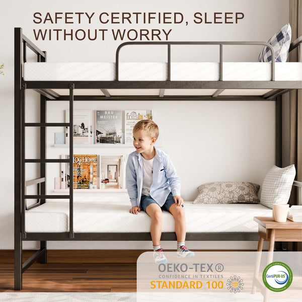 Twin Mattress 5 Inch Medium Firm Cooling Gel Memory Foam