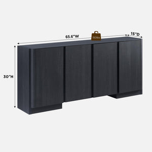 66-Inch Sideboard Buffet Cabinet with Adjustable Shelves