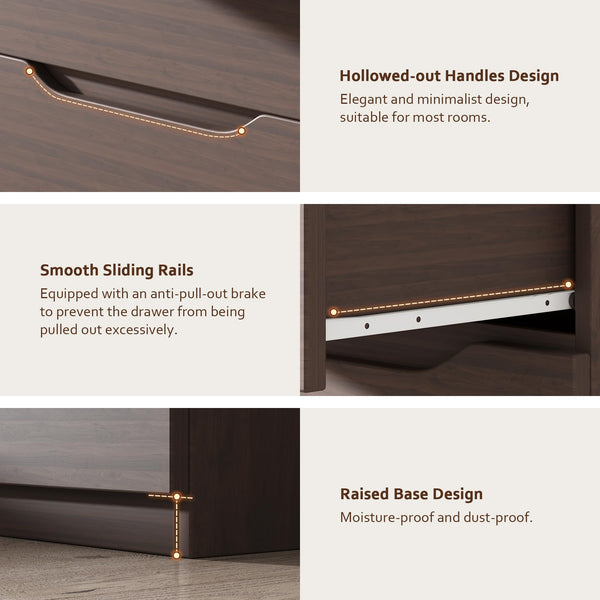 5-Drawer Dresser with Hidden Storage