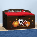 Kids Personalized Toy Box with Soft-Close Lid
