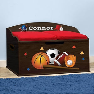Kids Personalized Toy Box with Soft-Close Lid
