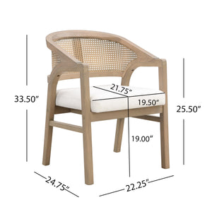 7-Piece Oval Dining Table Set with 6 Upholstered Chairs