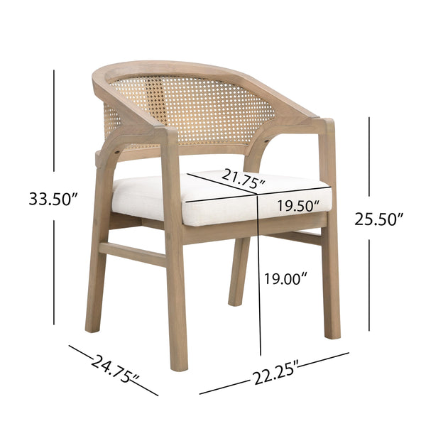 7-Piece Oval Dining Table Set with 6 Upholstered Chairs