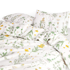 Botanical Comforter Set Queen – 100% Cotton Floral Bedding