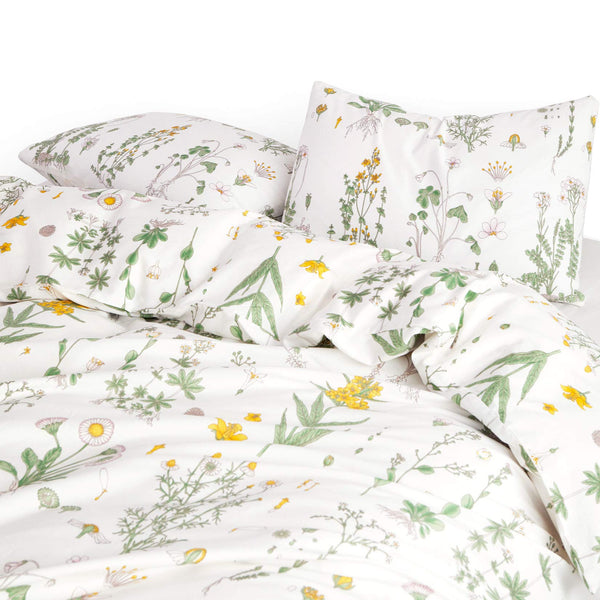 Botanical Comforter Set Queen – 100% Cotton Floral Bedding