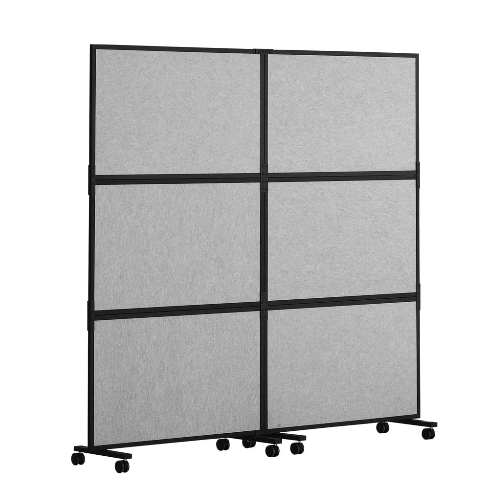 2-Panel Soundproof Office Partition Divider