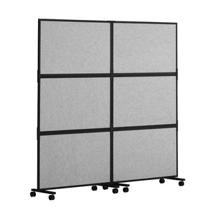 2-Panel Soundproof Office Partition Divider