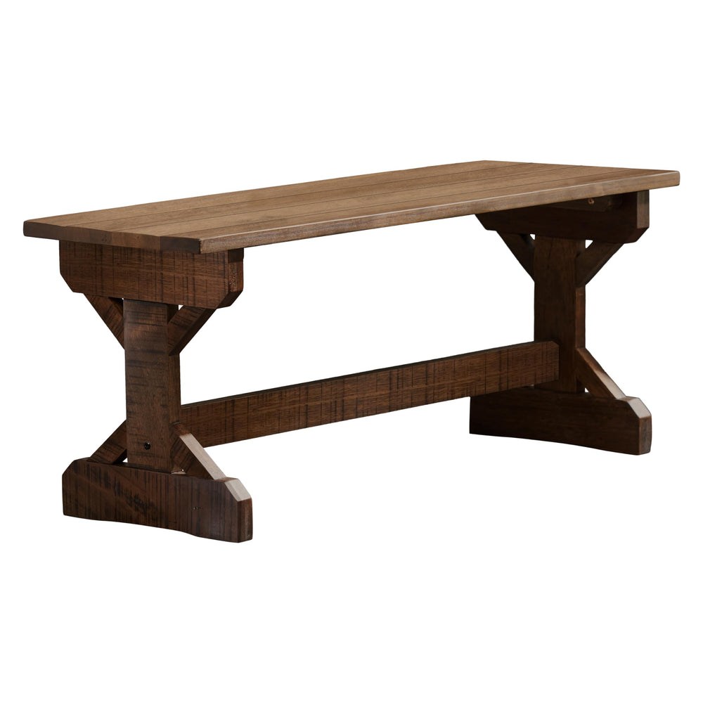 Meranti Wood Farmhouse Bench – Indoor & Outdoor Wooden Seat