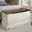 Pine Wood Storage Trunk & Entryway Bench