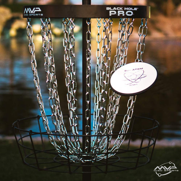 24-Chain Portable Disc Golf Basket — Black, PDGA Approved