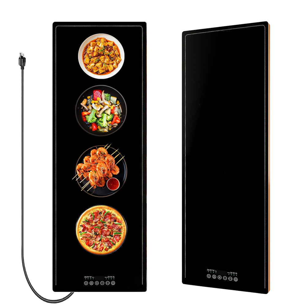 Extra Large Electric Food Warming Tray with Tempered Glass Surface