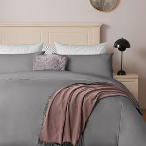 Stone Washed Cotton Duvet Cover Set with Pillowcases