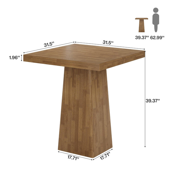 Square Counter Height Bar Table