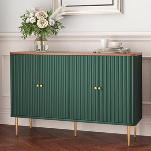 48" 4-Door Sideboard Buffet Cabinet with Removable Shelves