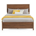 Queen Platform Bed Frame with Headboard and Wood Slat Support