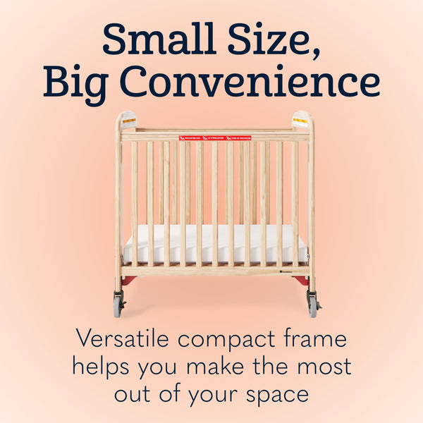 Infant Evacuation Daycare Crib with Clearview Panels & Foam Mattress
