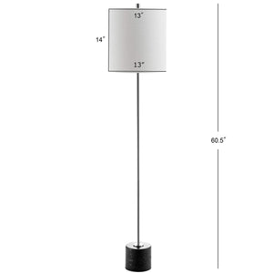 Chrome Marble LED Floor Lamp