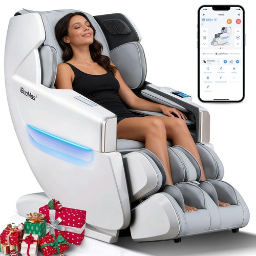SL Track Full Body Massage Chair with Zero Gravity & Auto Extend Footrest
