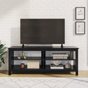 Modern TV Stand with 4 Open Shelves for TVs up to 65 Inches
