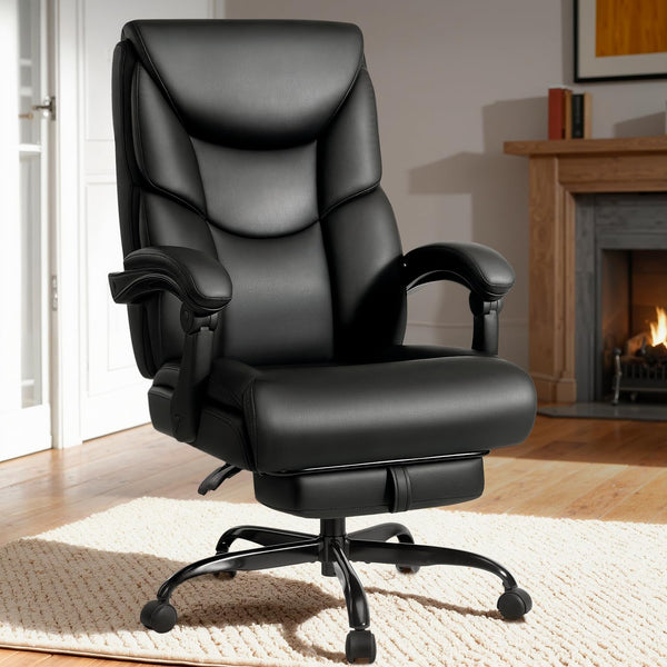 400lb Big & Tall Reclining Office Chair with Footrest
