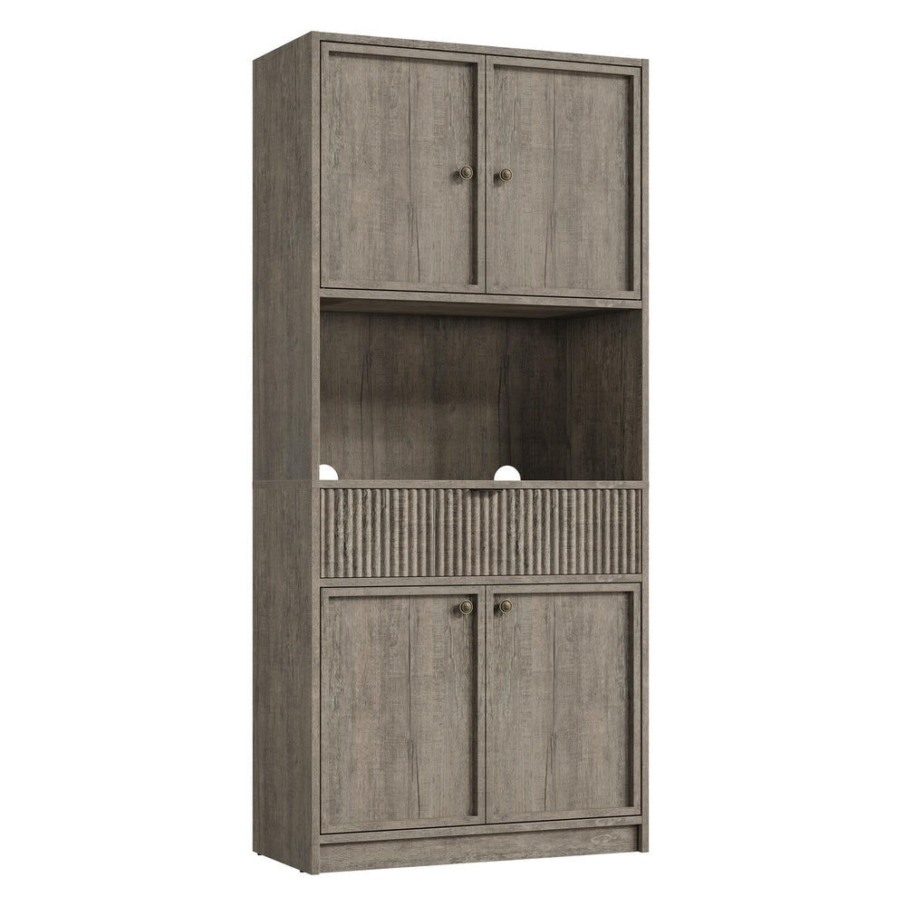 70-Inch Tall Kitchen Pantry Cabinet with Doors and Drawer